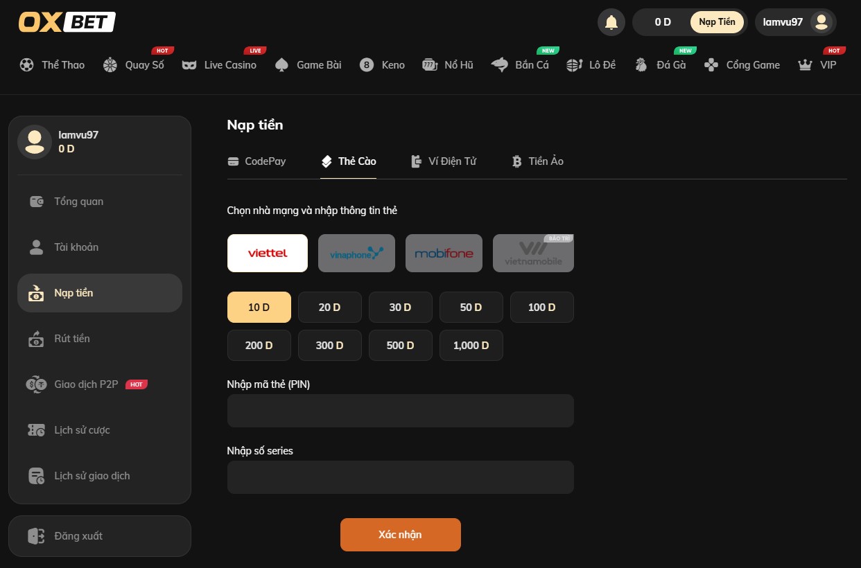 Hướng dẫn rút và gửi tiền cấp Kubet88 - Kubet88